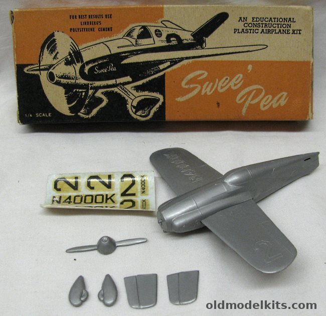 Lindberg 1/48 Swee' Pea Goodyear Trophy Midget Air Racer, 25-302 plastic model kit